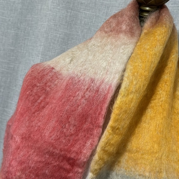 Lauren Conrad Scarf/Wrap-Multi Color Stripe-Twisted Fringe-Acrylic-EUC - Picture 7 of 16